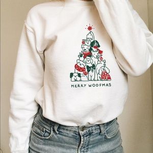 💖2/$20💖 Merry Woofmas Sweater *flawed*